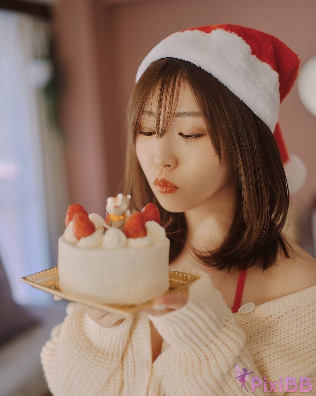Japanese Idol Kasame Flower rain cape photo collection MerryXmas2022 PixiBB.COM 047