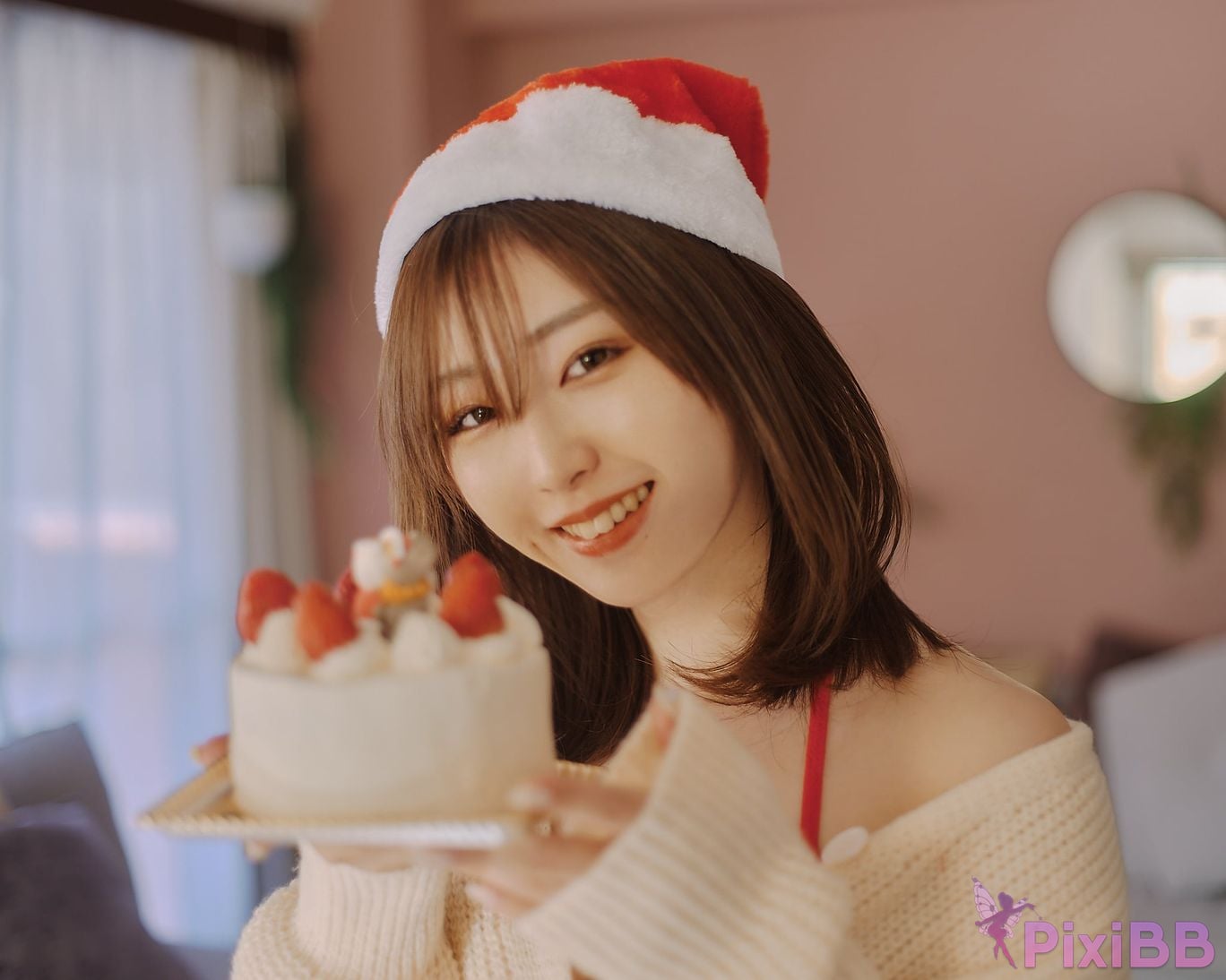 Japanese Idol Kasame Flower rain cape photo collection MerryXmas2022 PixiBB.COM 050