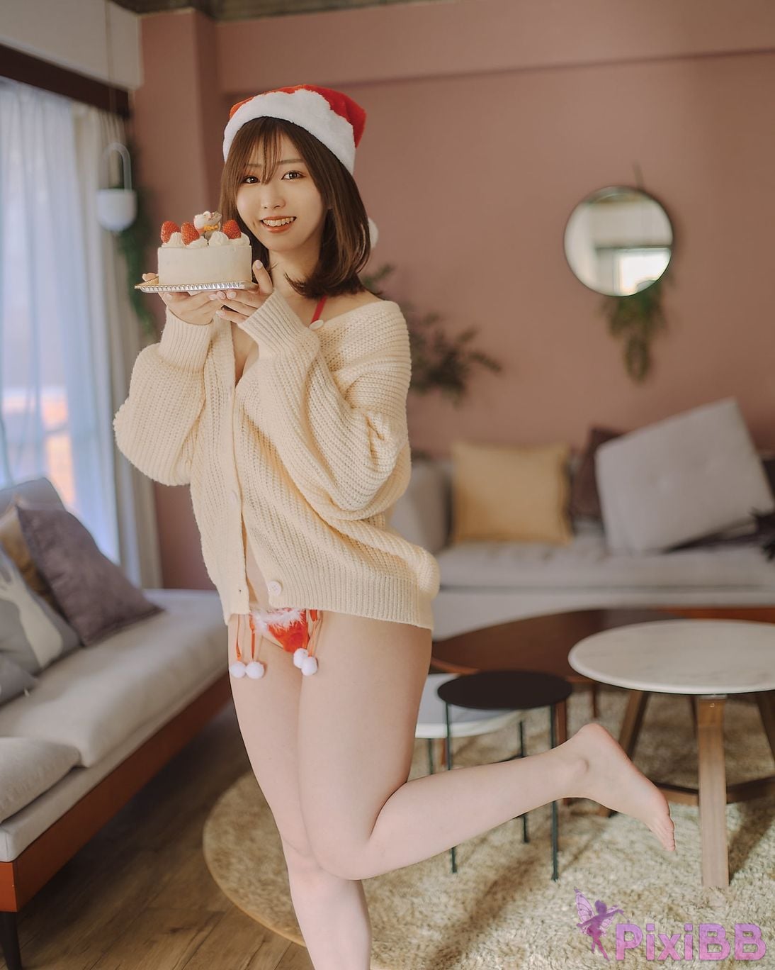Japanese Idol Kasame Flower rain cape photo collection MerryXmas2022 PixiBB.COM 051
