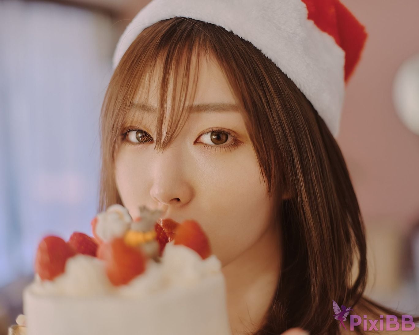 Japanese Idol Kasame Flower rain cape photo collection MerryXmas2022 PixiBB.COM 053