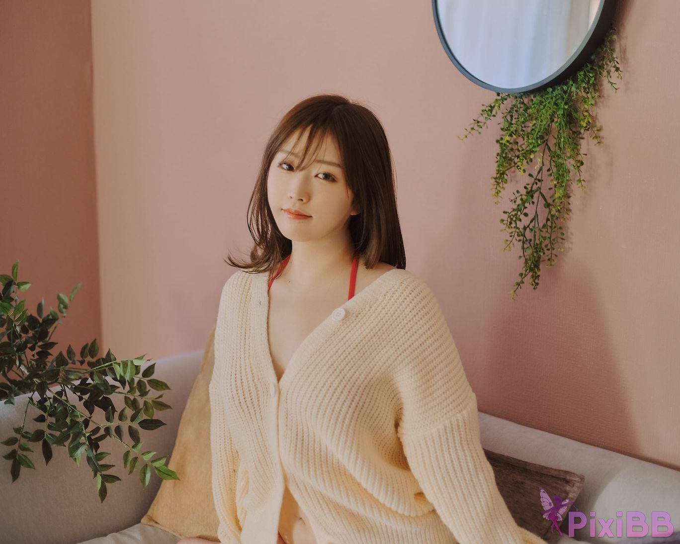 Japanese Idol Kasame Flower rain cape photo collection MerryXmas2022 PixiBB.COM 056