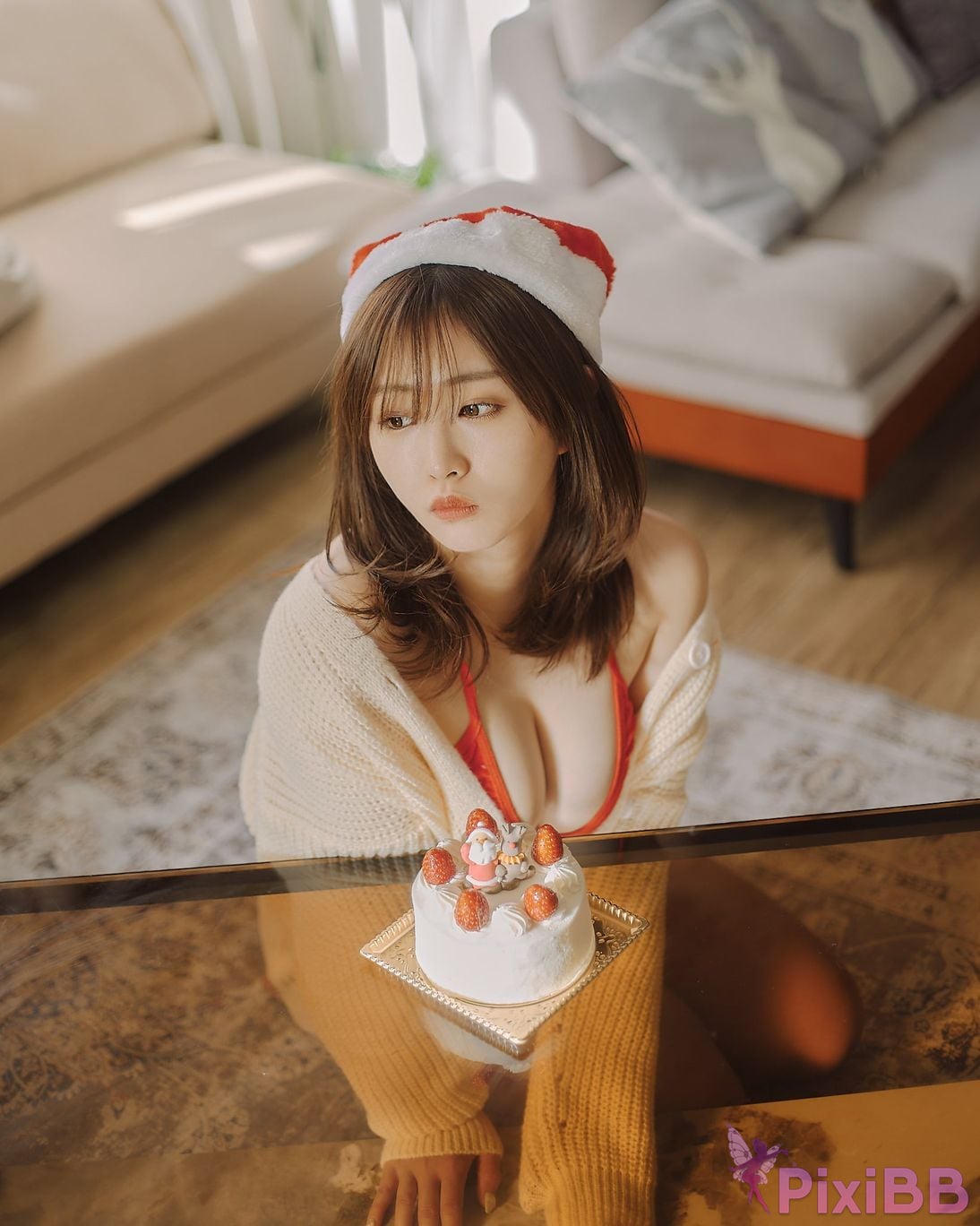 Japanese Idol Kasame Flower rain cape photo collection MerryXmas2022 PixiBB.COM 065
