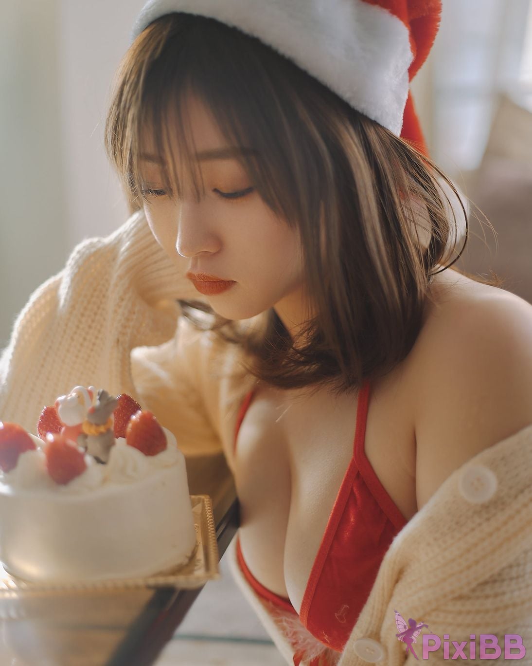 Japanese Idol Kasame Flower rain cape photo collection MerryXmas2022 PixiBB.COM 068