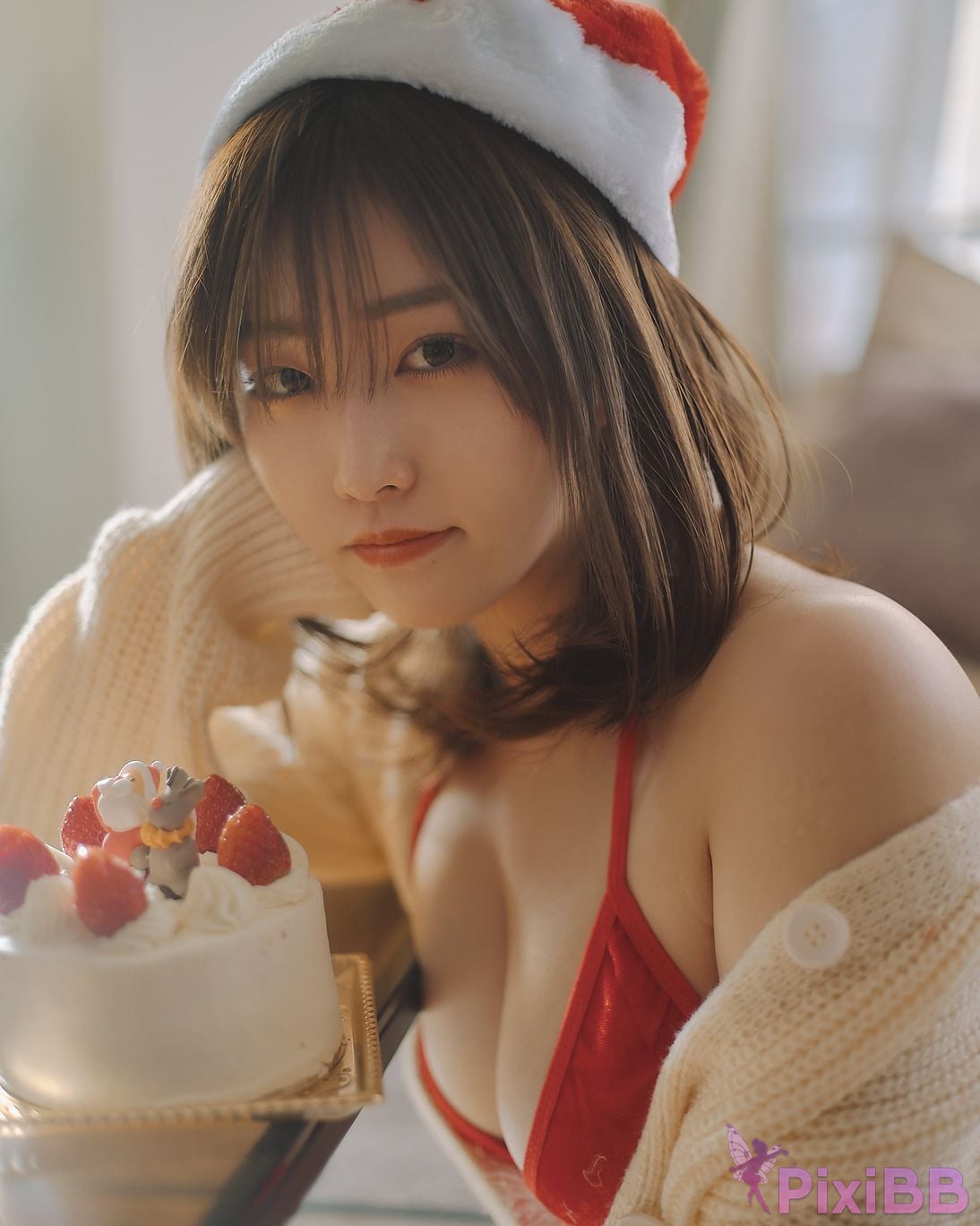 Japanese Idol Kasame Flower rain cape photo collection MerryXmas2022 PixiBB.COM 069