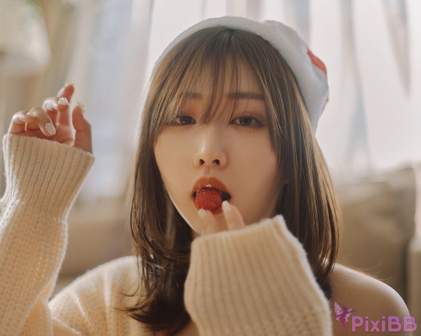 Japanese Idol Kasame Flower rain cape photo collection MerryXmas2022 PixiBB.COM 071