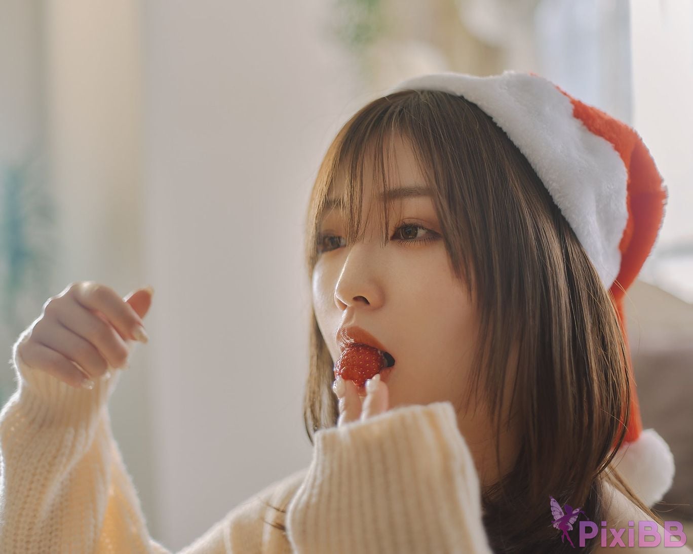 Japanese Idol Kasame Flower rain cape photo collection MerryXmas2022 PixiBB.COM 072