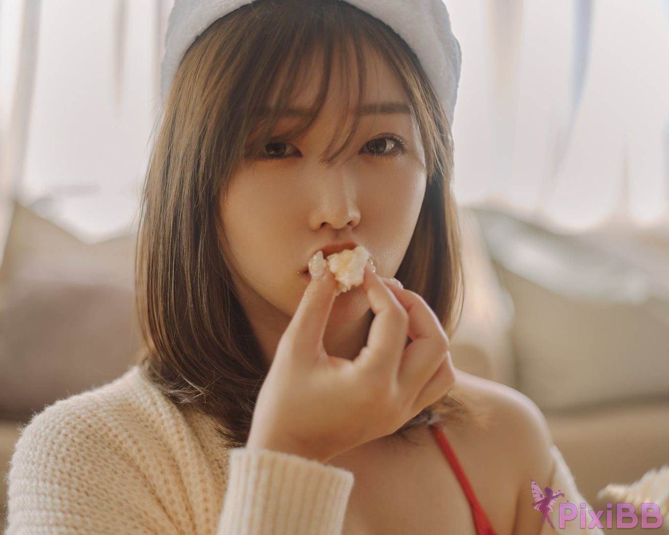 Japanese Idol Kasame Flower rain cape photo collection MerryXmas2022 PixiBB.COM 084
