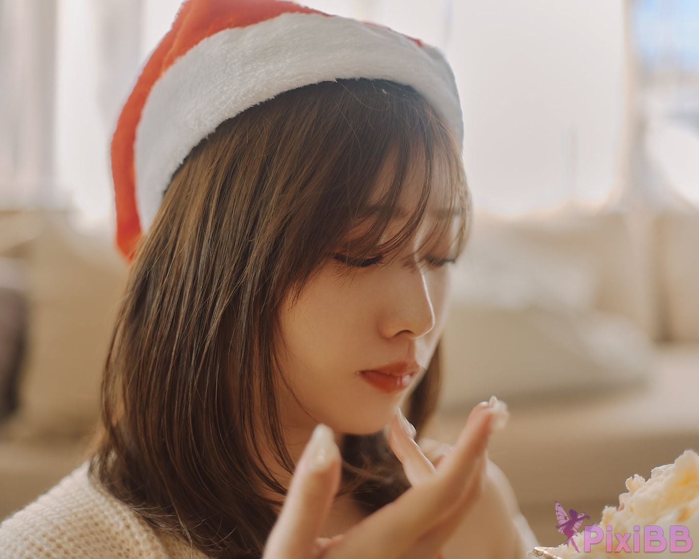 Japanese Idol Kasame Flower rain cape photo collection MerryXmas2022 PixiBB.COM 087