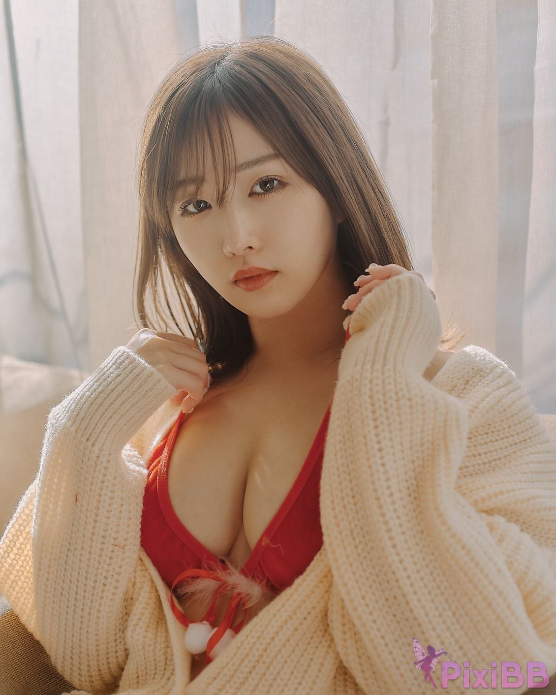 Japanese Idol Kasame Flower rain cape photo collection MerryXmas2022 PixiBB.COM 105