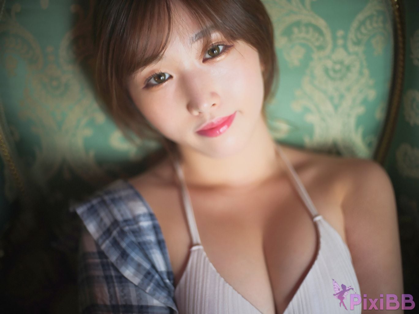 Japanese Idol Kasame Flower rain cape photo collection Blossom PixiBB.COM 043