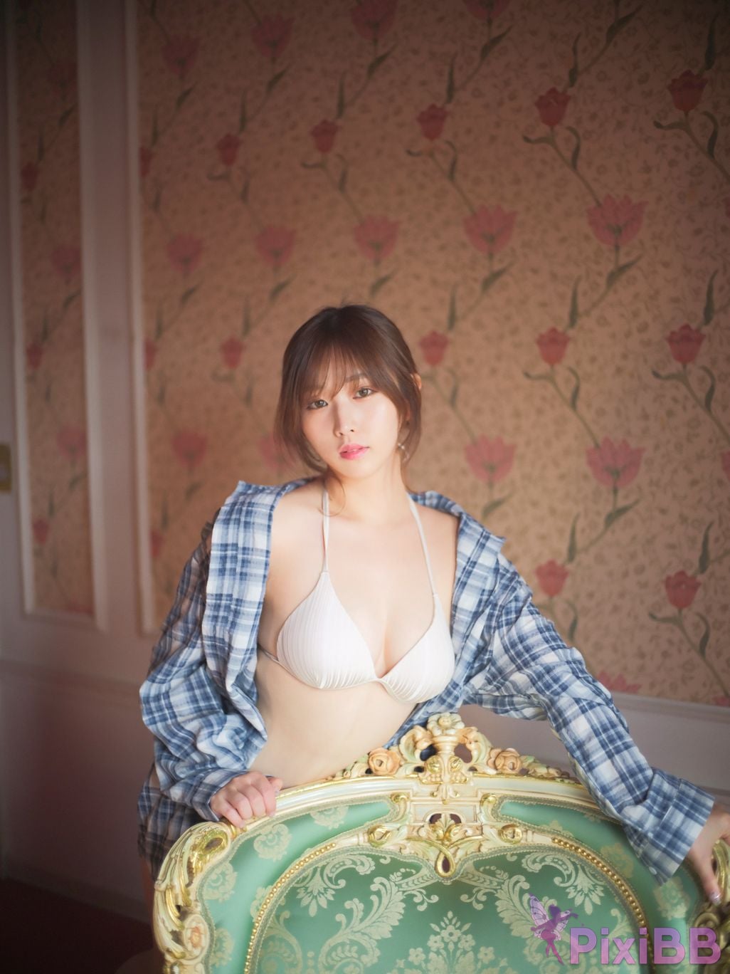Japanese Idol Kasame Flower rain cape photo collection Blossom PixiBB.COM 047