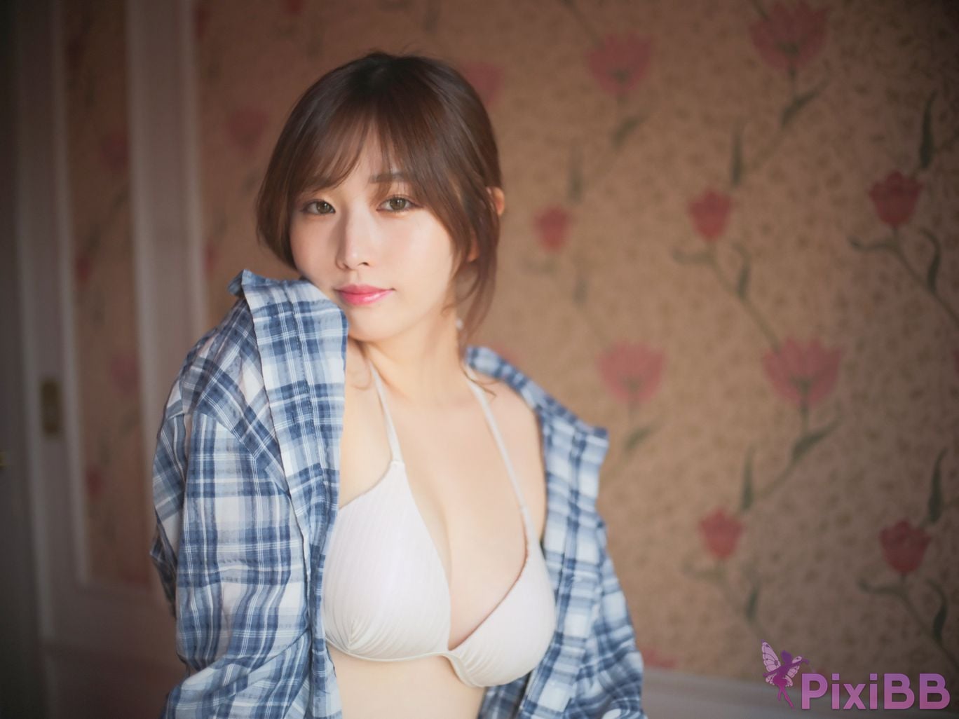 Japanese Idol Kasame Flower rain cape photo collection Blossom PixiBB.COM 049