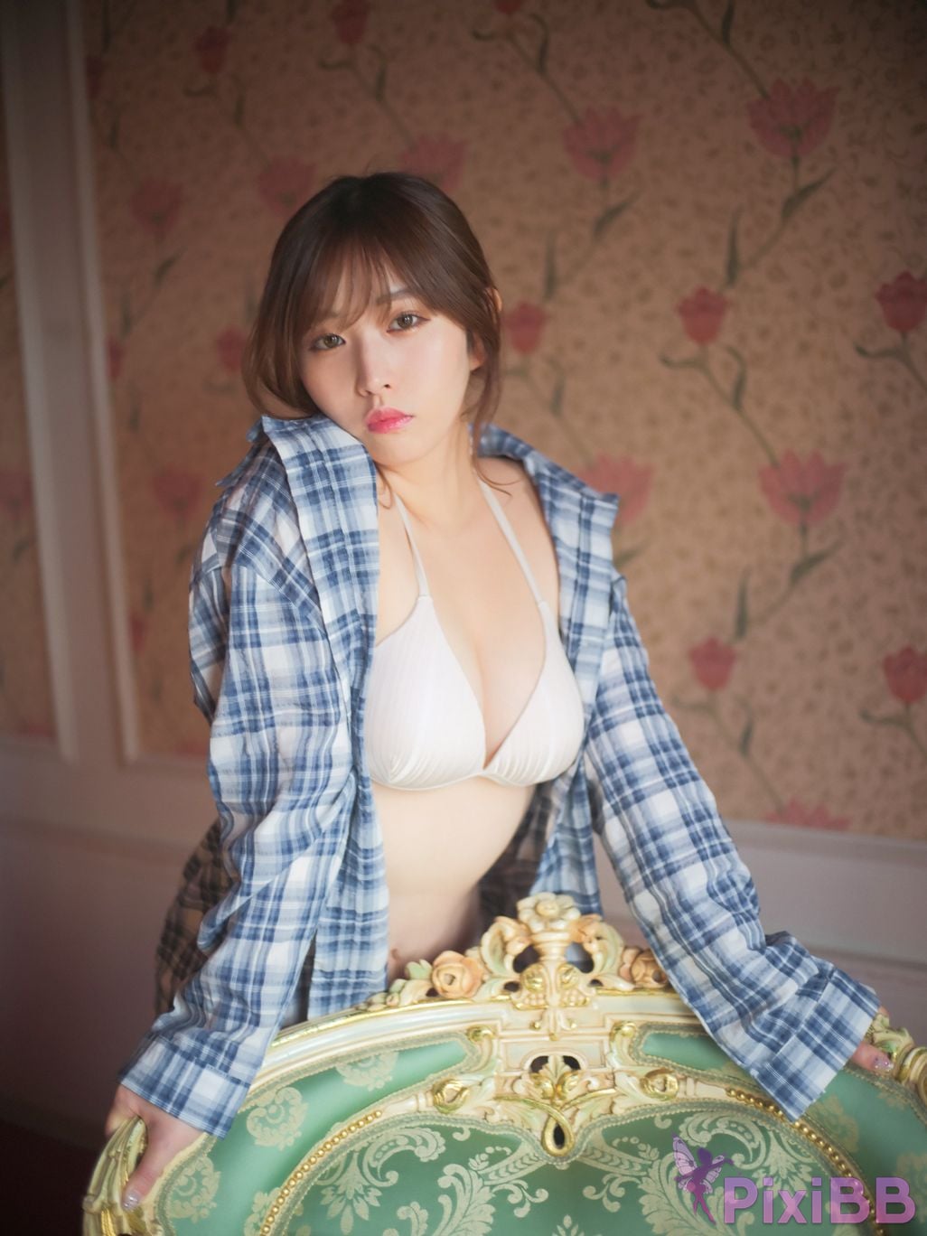 Japanese Idol Kasame Flower rain cape photo collection Blossom PixiBB.COM 052