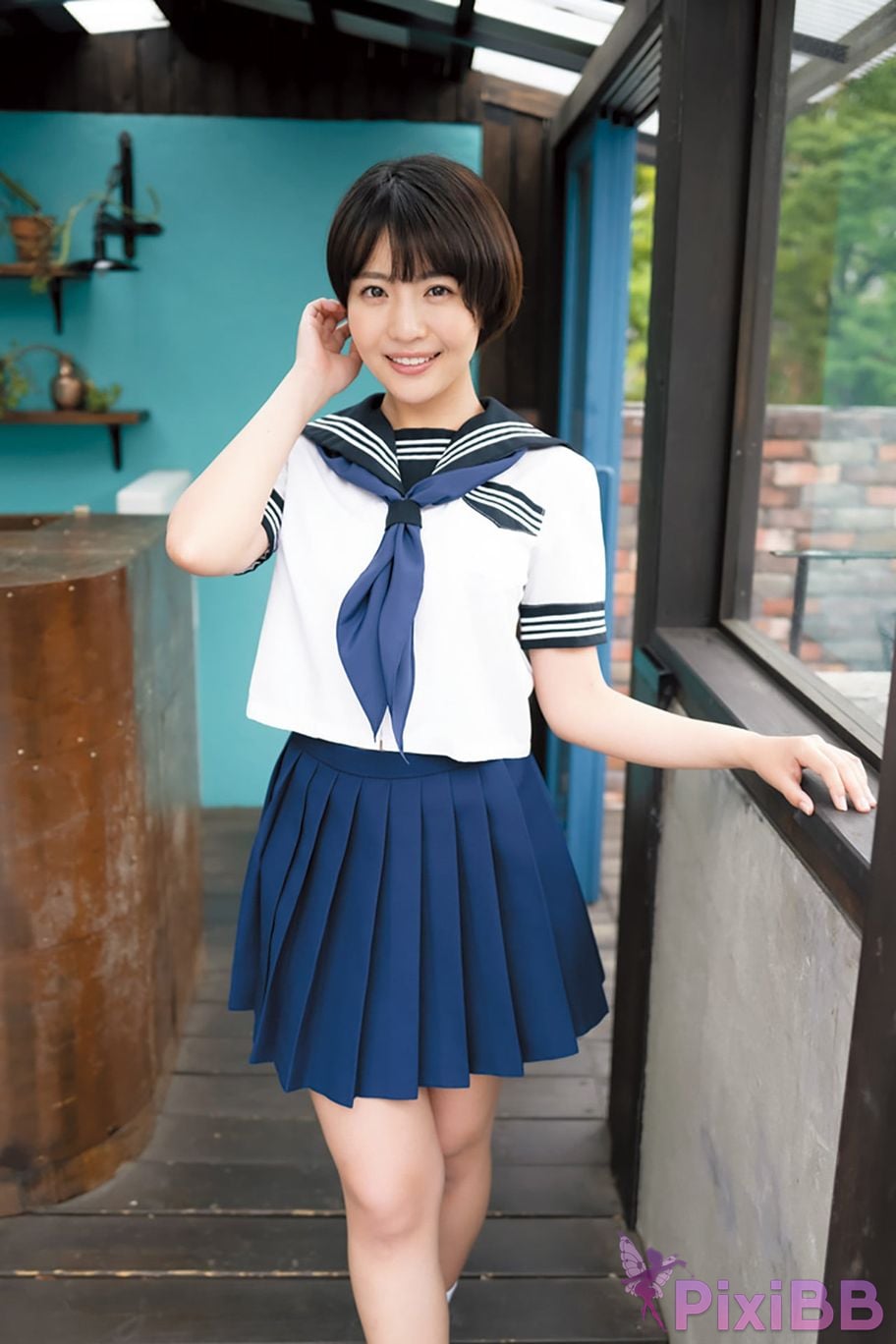 Japanese Idol Moeka Sasaki Asa Gei Secret digital photo book sister sailor special Takamines classmate PixiBB.COM 003