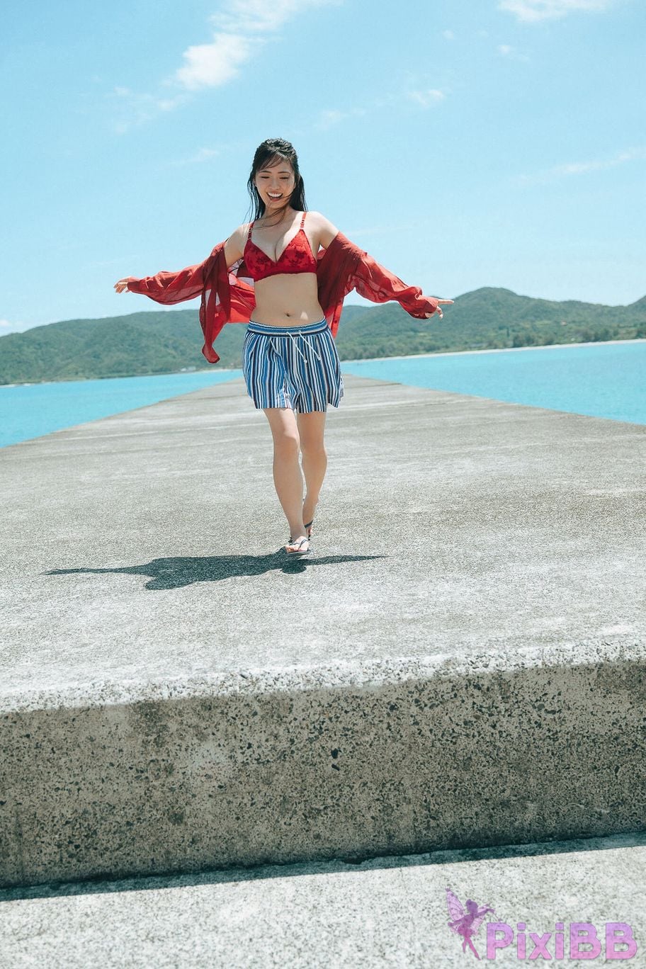 Japanese Idol Toyoda Runa Toyota Luna Expanded version Complete 50P Yanmaga Other YM 2024 issue 47 unreleased cut digital photo book PixiBB.COM 005