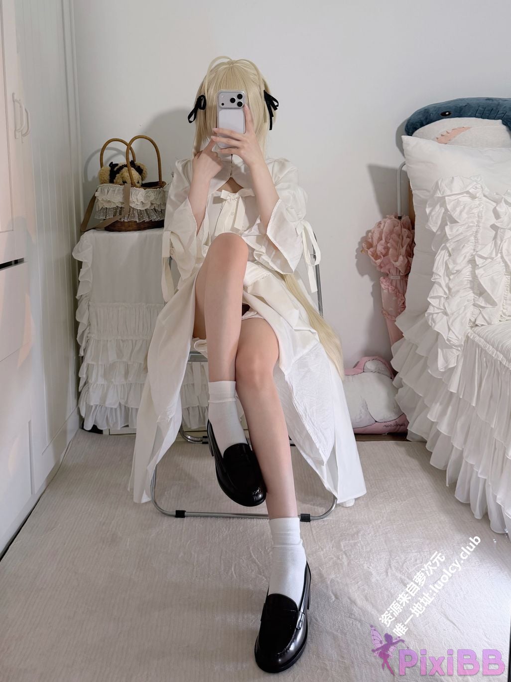 OtherXXX 18jkpeach Fairy peach a sweet Cos White haired girl PixiBB.COM 003