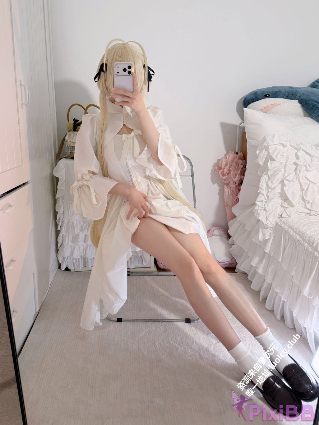 OtherXXX 18jkpeach Fairy peach a sweet Cos White haired girl PixiBB.COM 004
