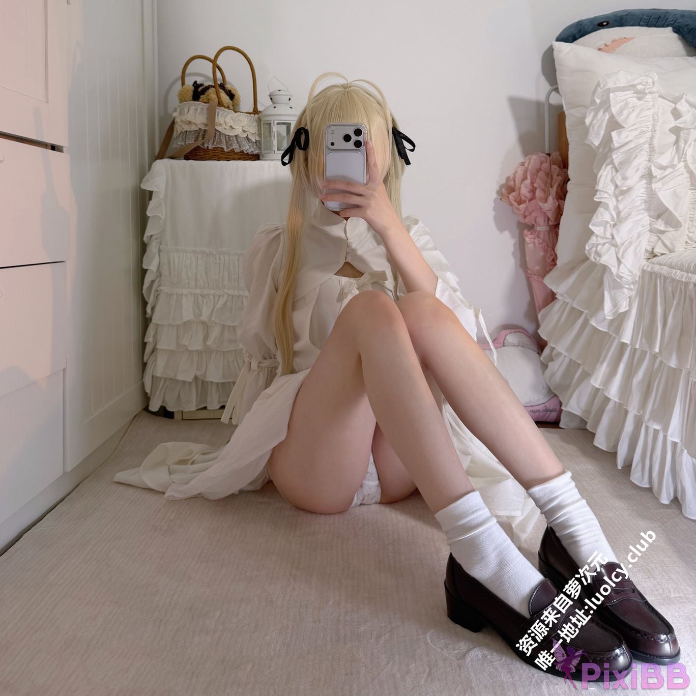 OtherXXX 18jkpeach Fairy peach a sweet Cos White haired girl PixiBB.COM 009