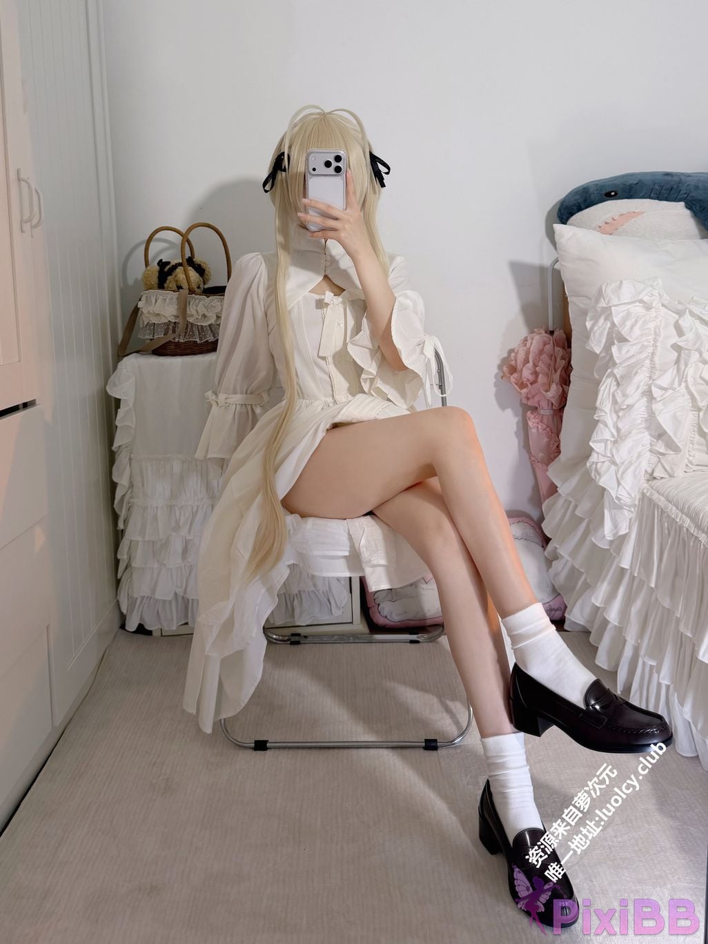 OtherXXX 18jkpeach Fairy peach a sweet Cos White haired girl PixiBB.COM 030