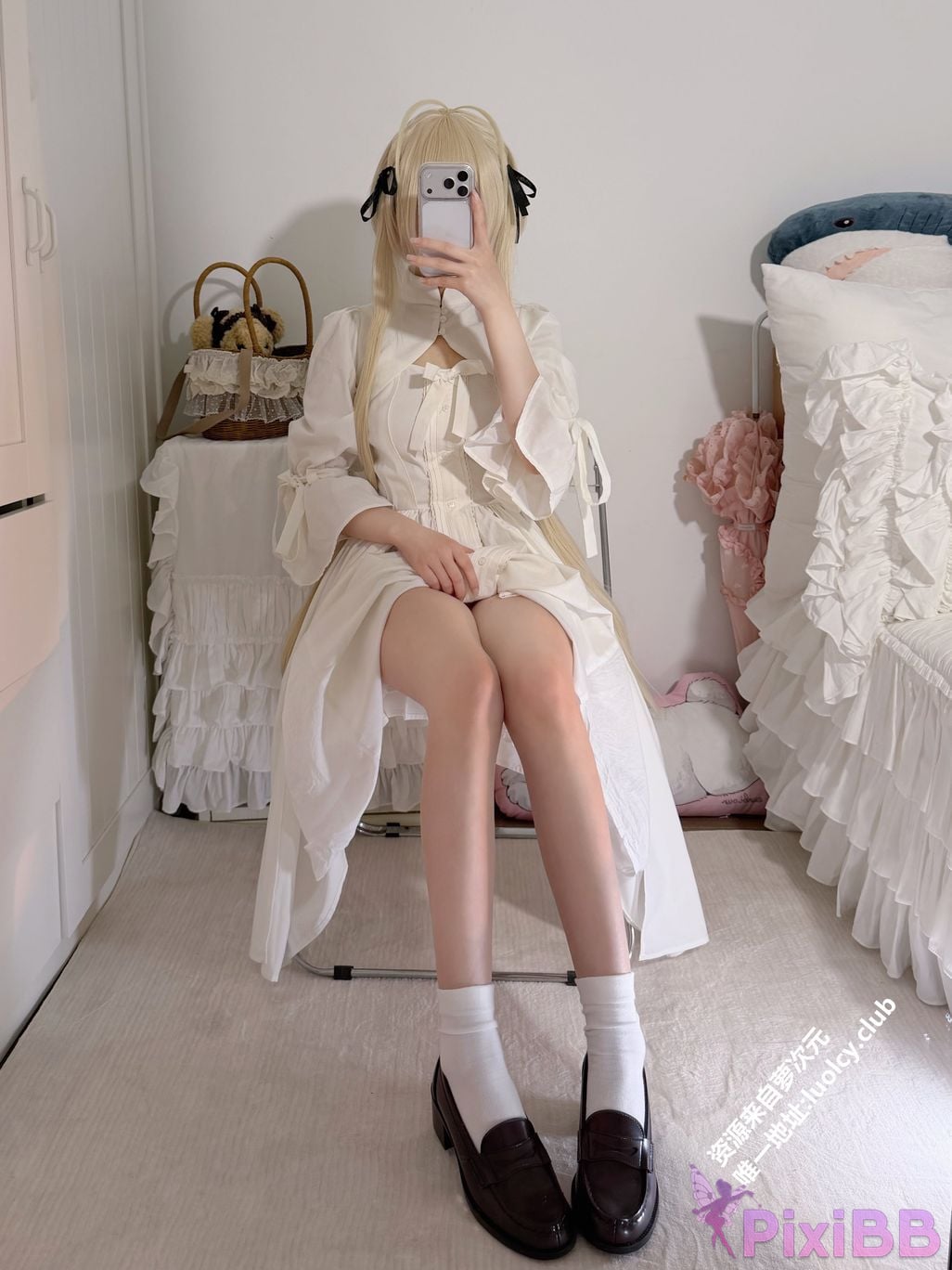 OtherXXX 18jkpeach Fairy peach a sweet Cos White haired girl PixiBB.COM 031