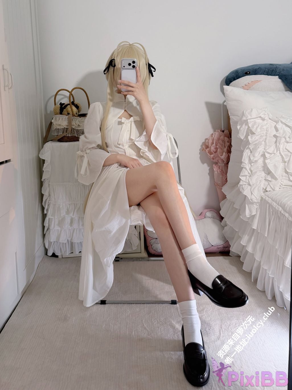 OtherXXX 18jkpeach Fairy peach a sweet Cos White haired girl PixiBB.COM 032
