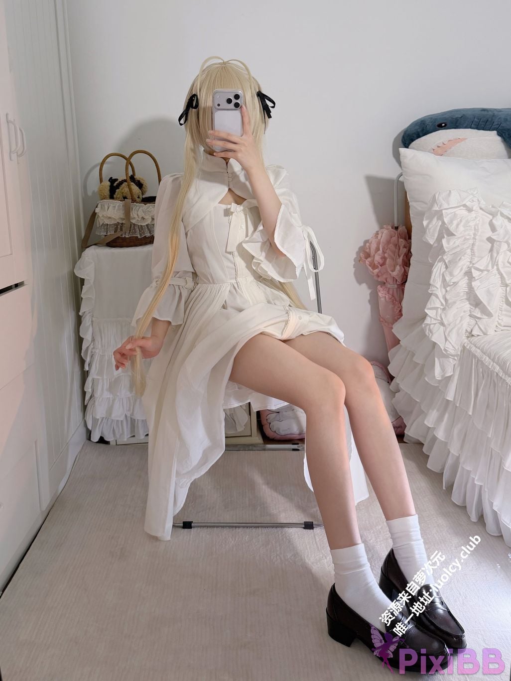 OtherXXX 18jkpeach Fairy peach a sweet Cos White haired girl PixiBB.COM 034
