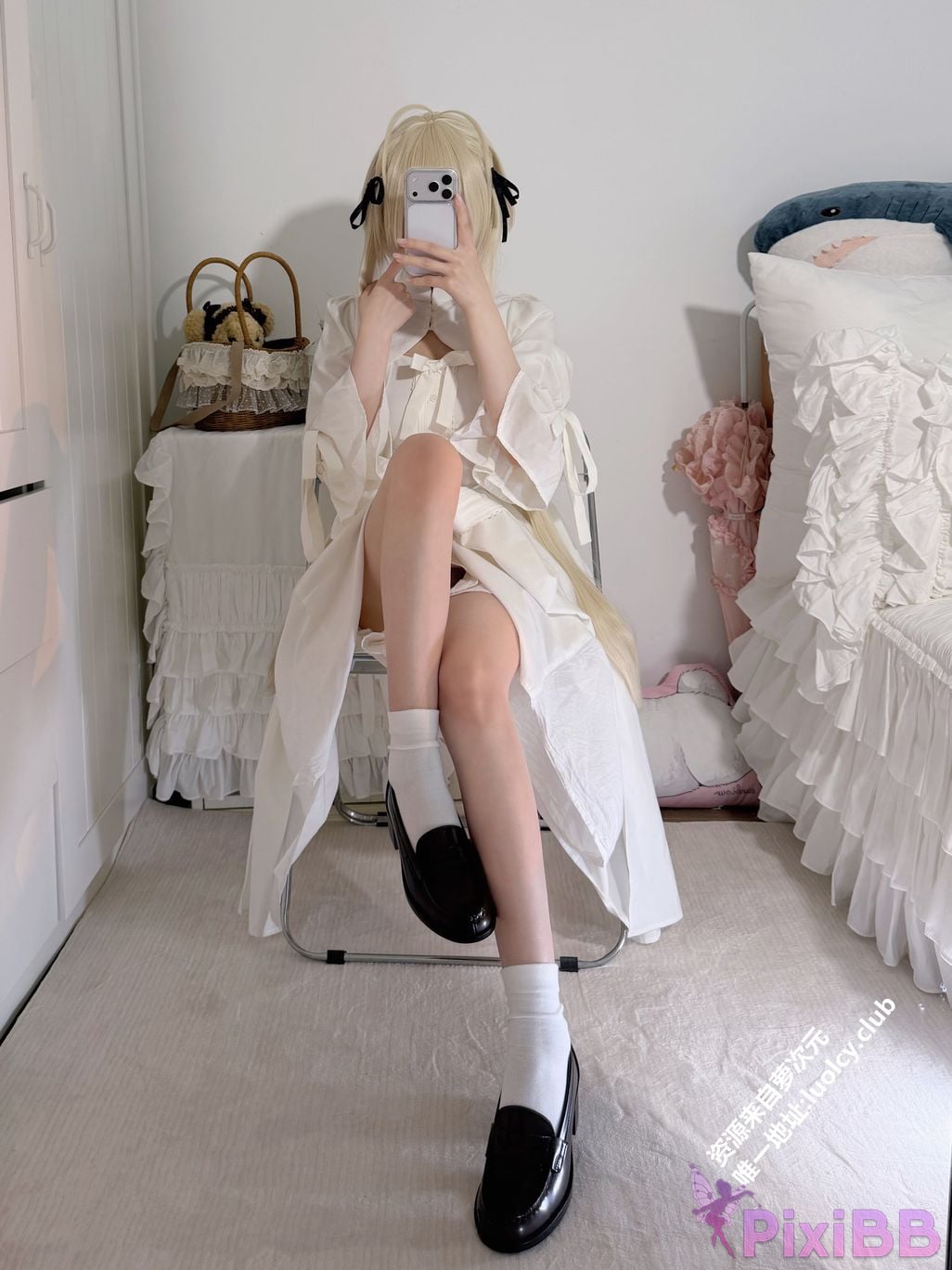 OtherXXX 18jkpeach Fairy peach a sweet Cos White haired girl PixiBB.COM 035