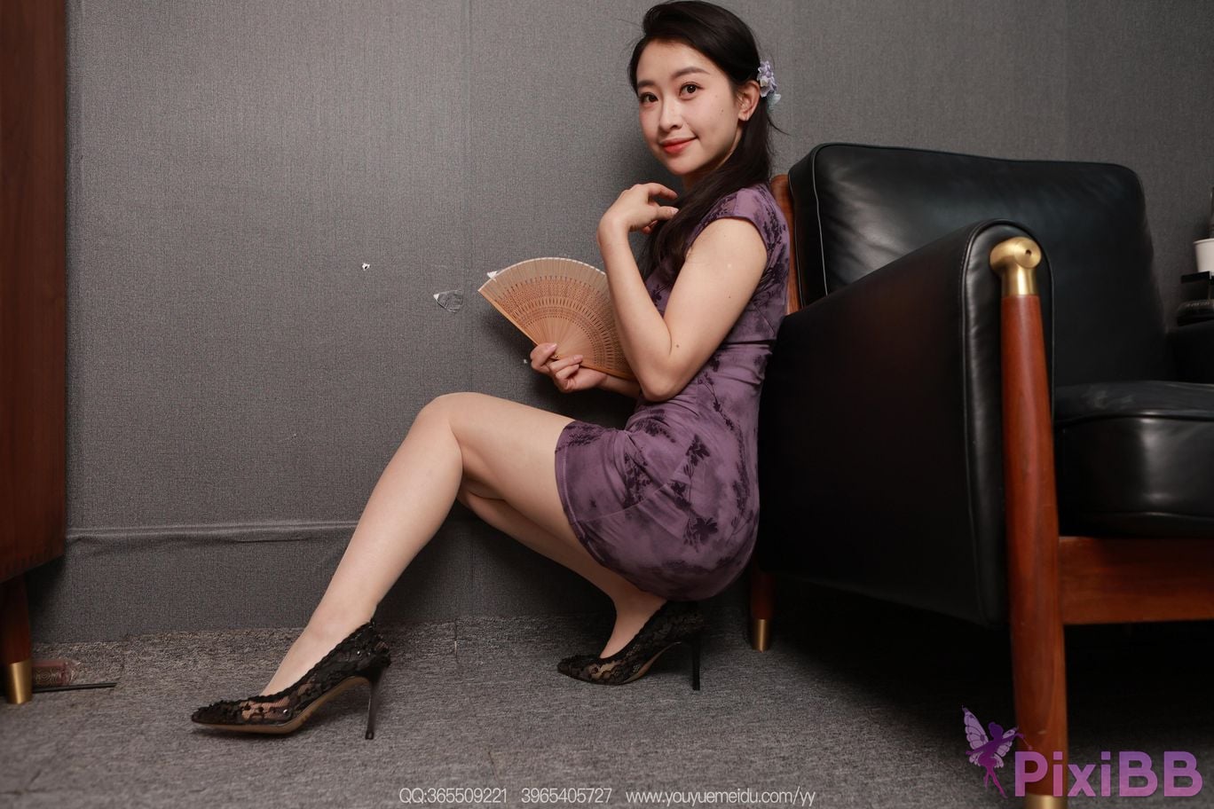 IESS Unconventional Interests No.2299 Xiaojie Purple Cheongsam PixiBB.COM 031