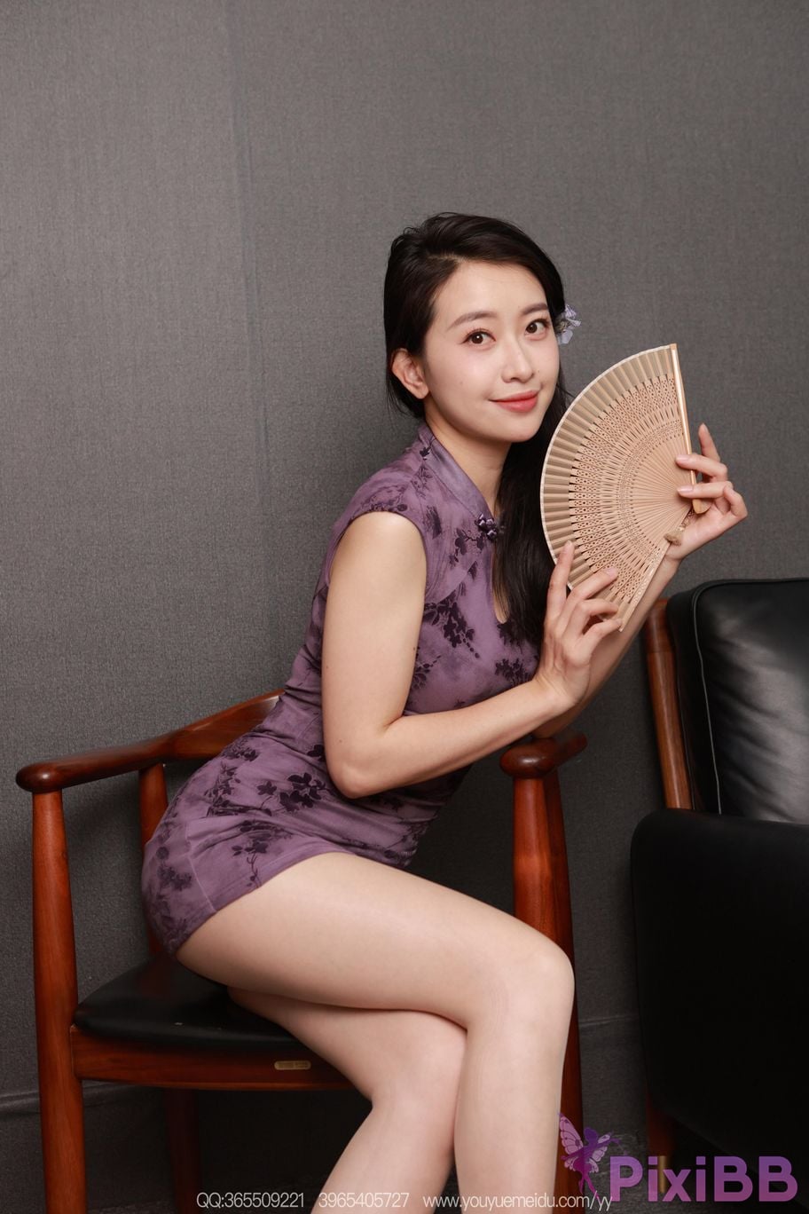 IESS Unconventional Interests No.2299 Xiaojie Purple Cheongsam PixiBB.COM 093