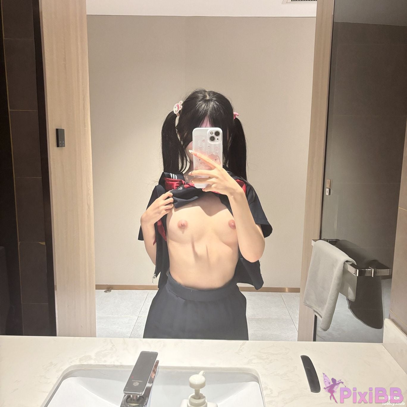 OtherXXX puppy pvq Xiaoyijiang Top small breasts double ponytail loli Fund owner sex subscription PixiBB.COM 047