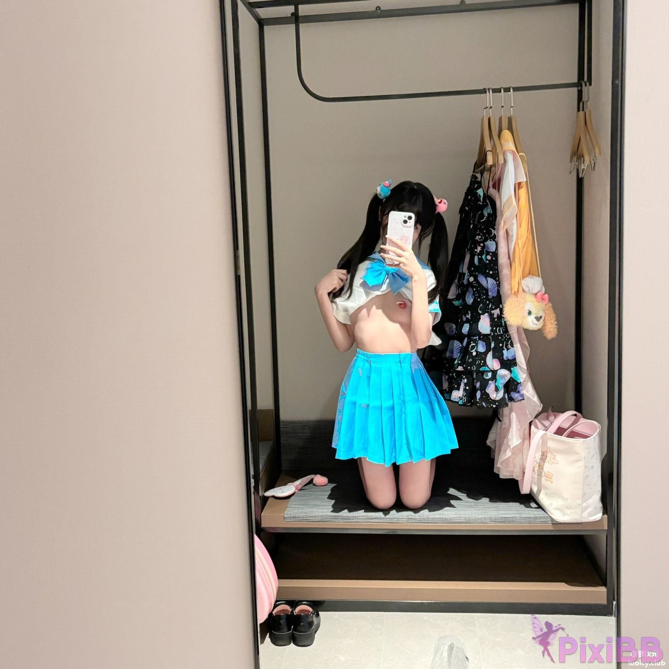 OtherXXX puppy pvq Xiaoyijiang Top small breasts double ponytail loli Fund owner sex subscription PixiBB.COM 056