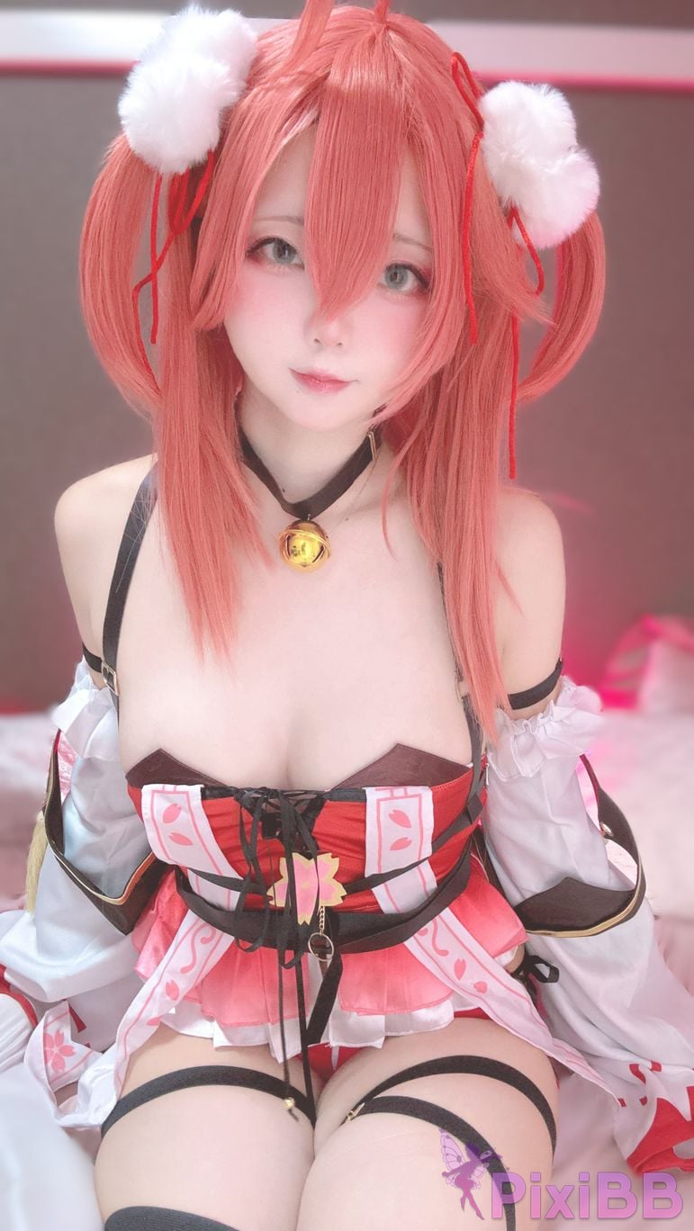 Cosplayer chuchu 004 Miko Sakura PixiBB.COM 032