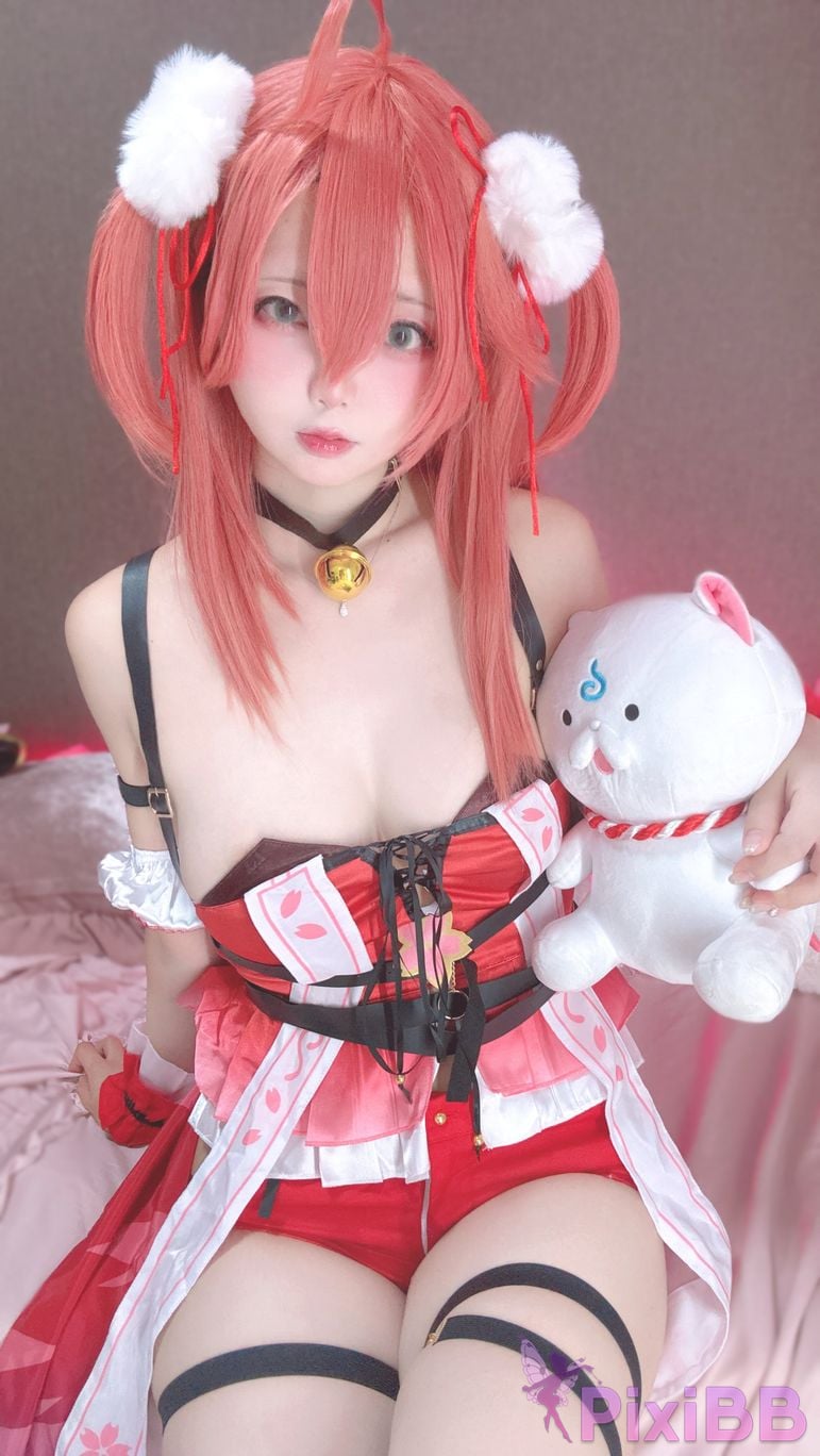 Cosplayer chuchu 004 Miko Sakura PixiBB.COM 074