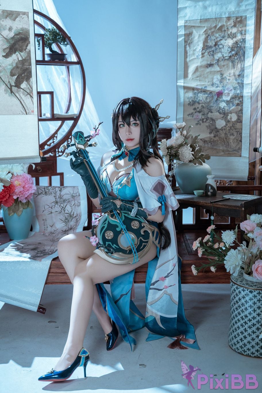 Cosplayer Husensen Collapse Star Dome Railway Ruan Mei PixiBB.COM 001