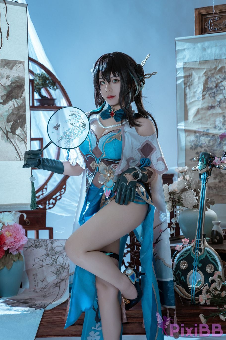 Cosplayer Husensen Collapse Star Dome Railway Ruan Mei PixiBB.COM 002