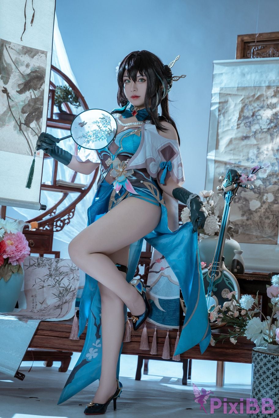 Cosplayer Husensen Collapse Star Dome Railway Ruan Mei PixiBB.COM 003