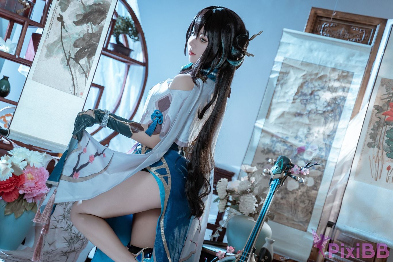 Cosplayer Husensen Collapse Star Dome Railway Ruan Mei PixiBB.COM 006