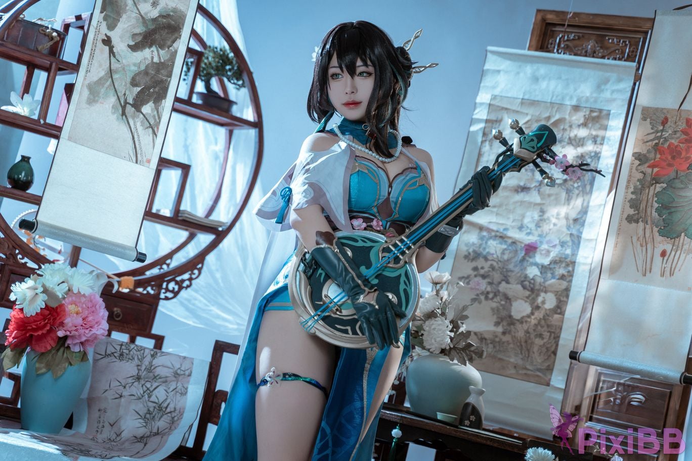 Cosplayer Husensen Collapse Star Dome Railway Ruan Mei PixiBB.COM 008
