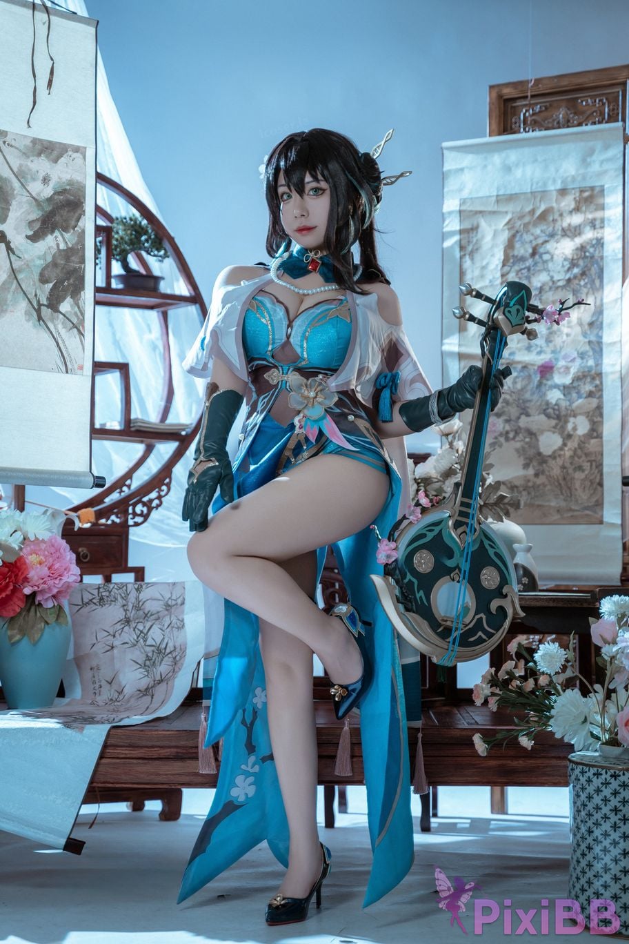 Cosplayer Husensen Collapse Star Dome Railway Ruan Mei PixiBB.COM 009