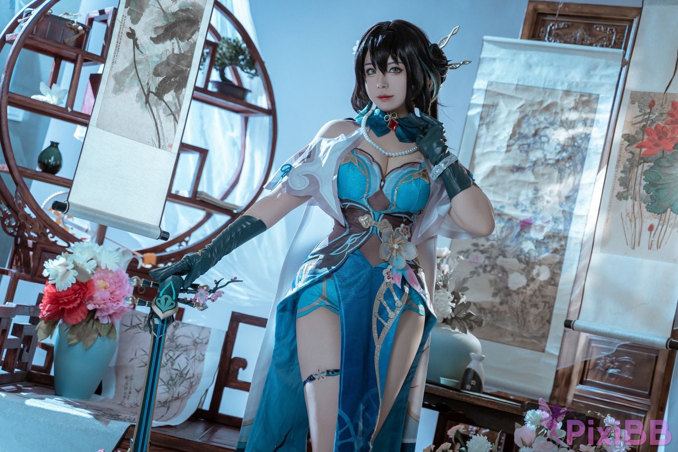 Cosplayer Husensen Collapse Star Dome Railway Ruan Mei PixiBB.COM 010