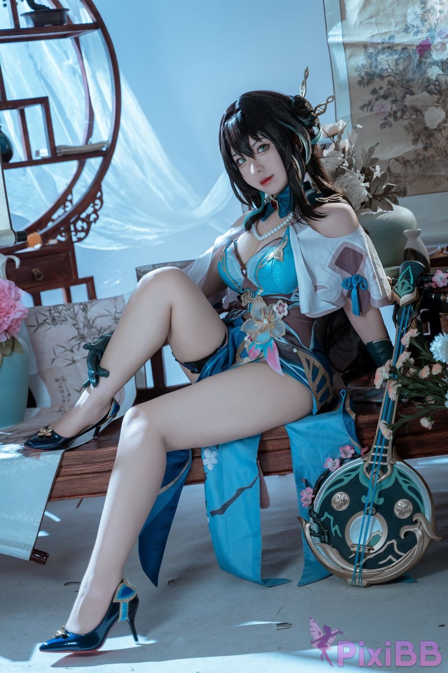 Cosplayer Husensen Collapse Star Dome Railway Ruan Mei PixiBB.COM 047