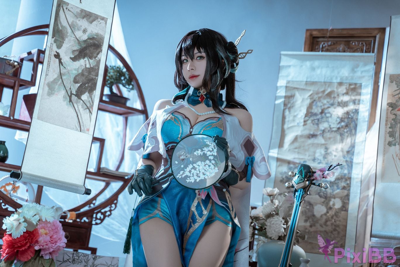 Cosplayer Husensen Collapse Star Dome Railway Ruan Mei PixiBB.COM 050