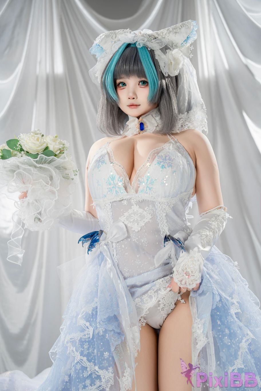 Cosplayer Baoba bei azur lane Cheshire vow to marry PixiBB.COM 004
