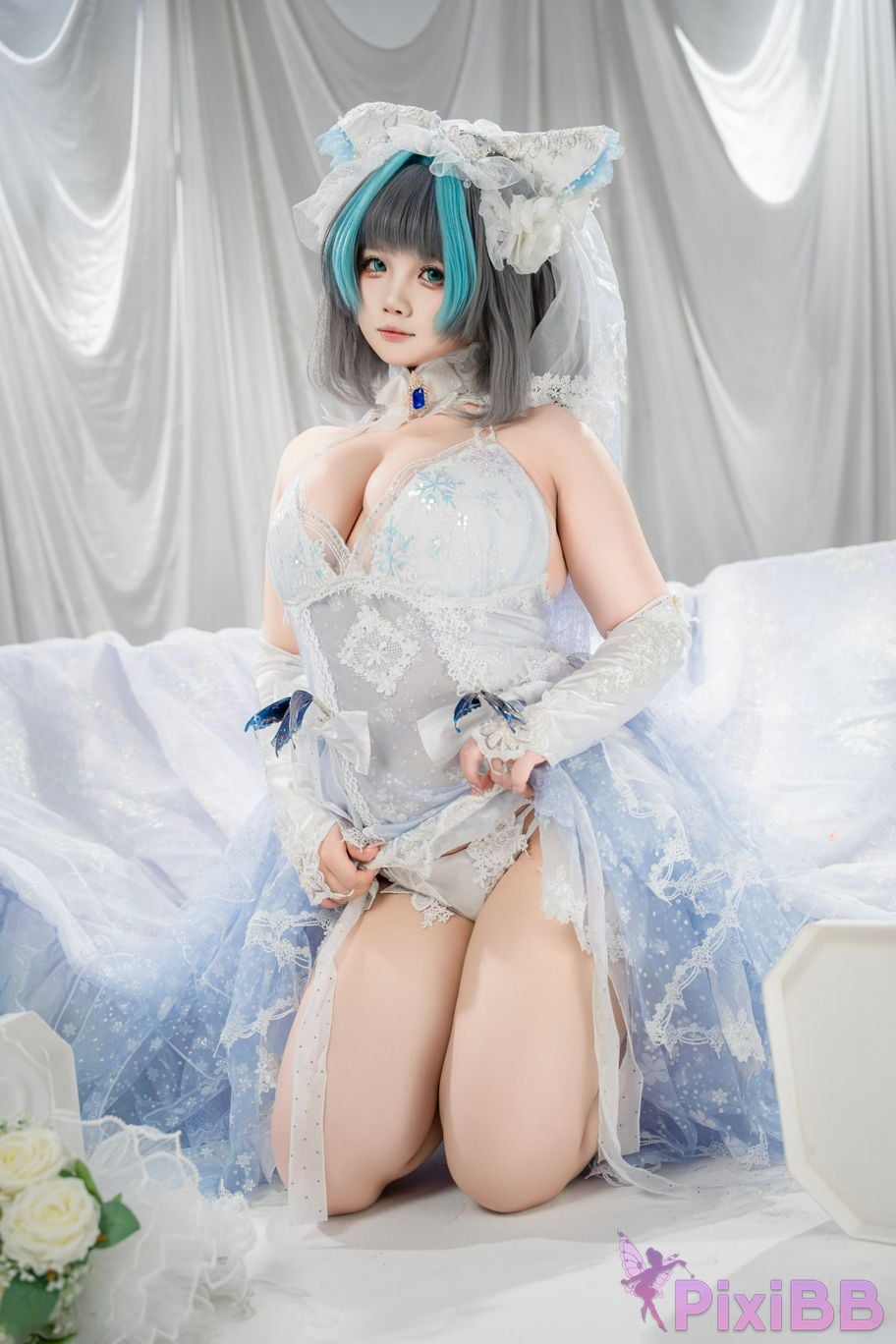 Cosplayer Baoba bei azur lane Cheshire vow to marry PixiBB.COM 010