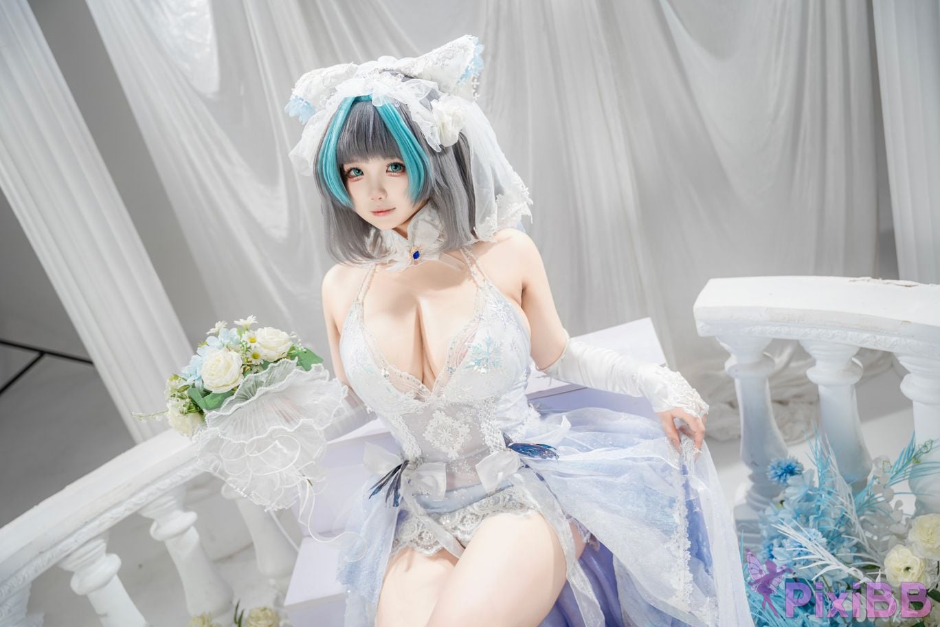 Cosplayer Baoba bei azur lane Cheshire vow to marry PixiBB.COM 023