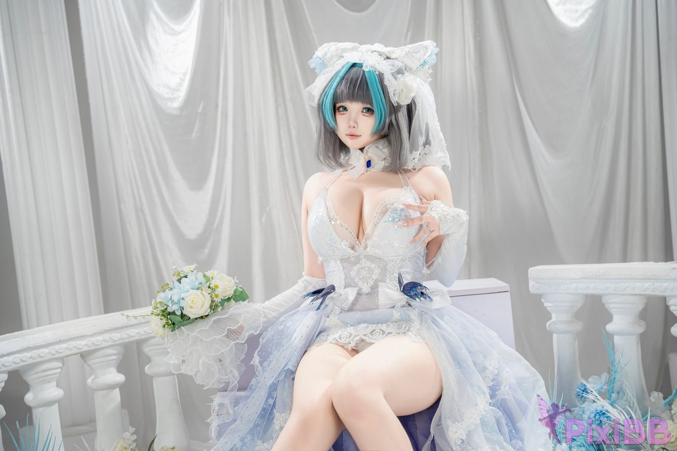 Cosplayer Baoba bei azur lane Cheshire vow to marry PixiBB.COM 038