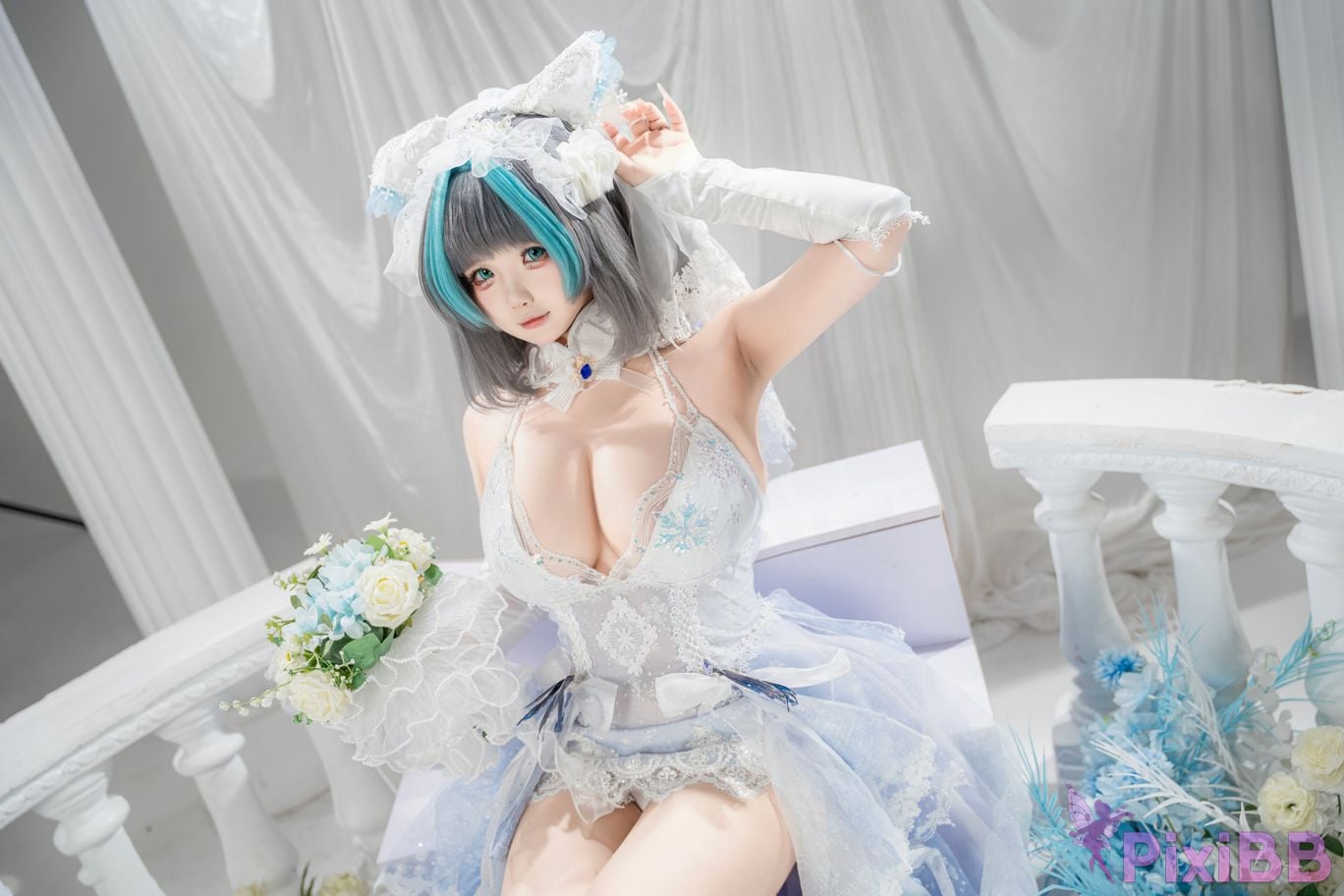 Cosplayer Baoba bei azur lane Cheshire vow to marry PixiBB.COM 039