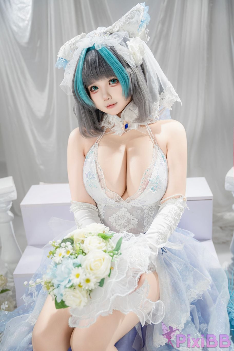 Cosplayer Baoba bei azur lane Cheshire vow to marry PixiBB.COM 040