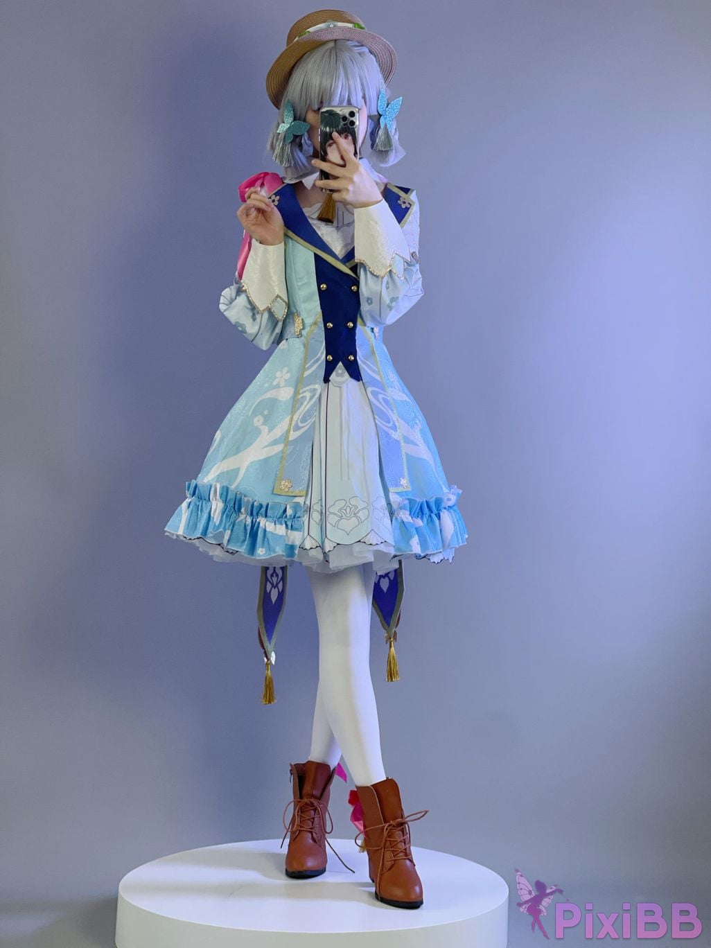 Cosplayer young love Youmeko Genshin Kamisato Ayaka PixiBB.COM 002