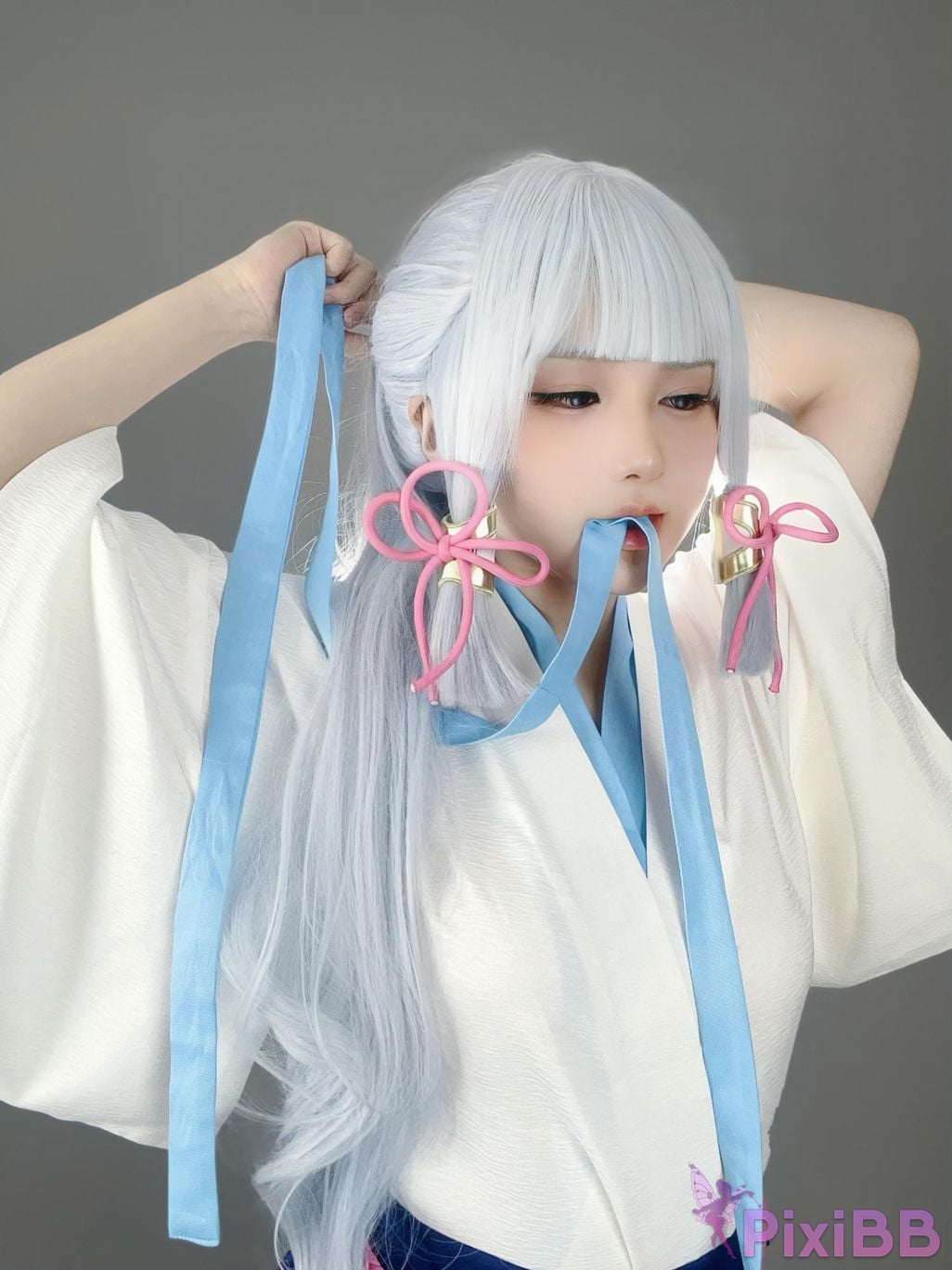 Cosplayer young love Youmeko Genshin Kamisato Ayaka PixiBB.COM 020